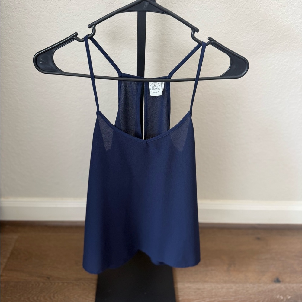 Paper Crane Navy Camisole Top